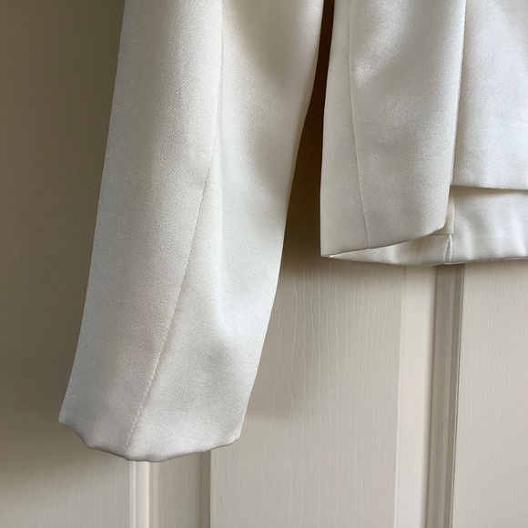 A.B.S Vintage Formal Three Button Blazer Ecru SZ 6 - Picture 11 of 16